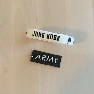 BTS Jungkook Bracelet with ARMY Keychain